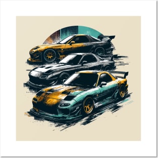 Mazda RX7 Posters and Art